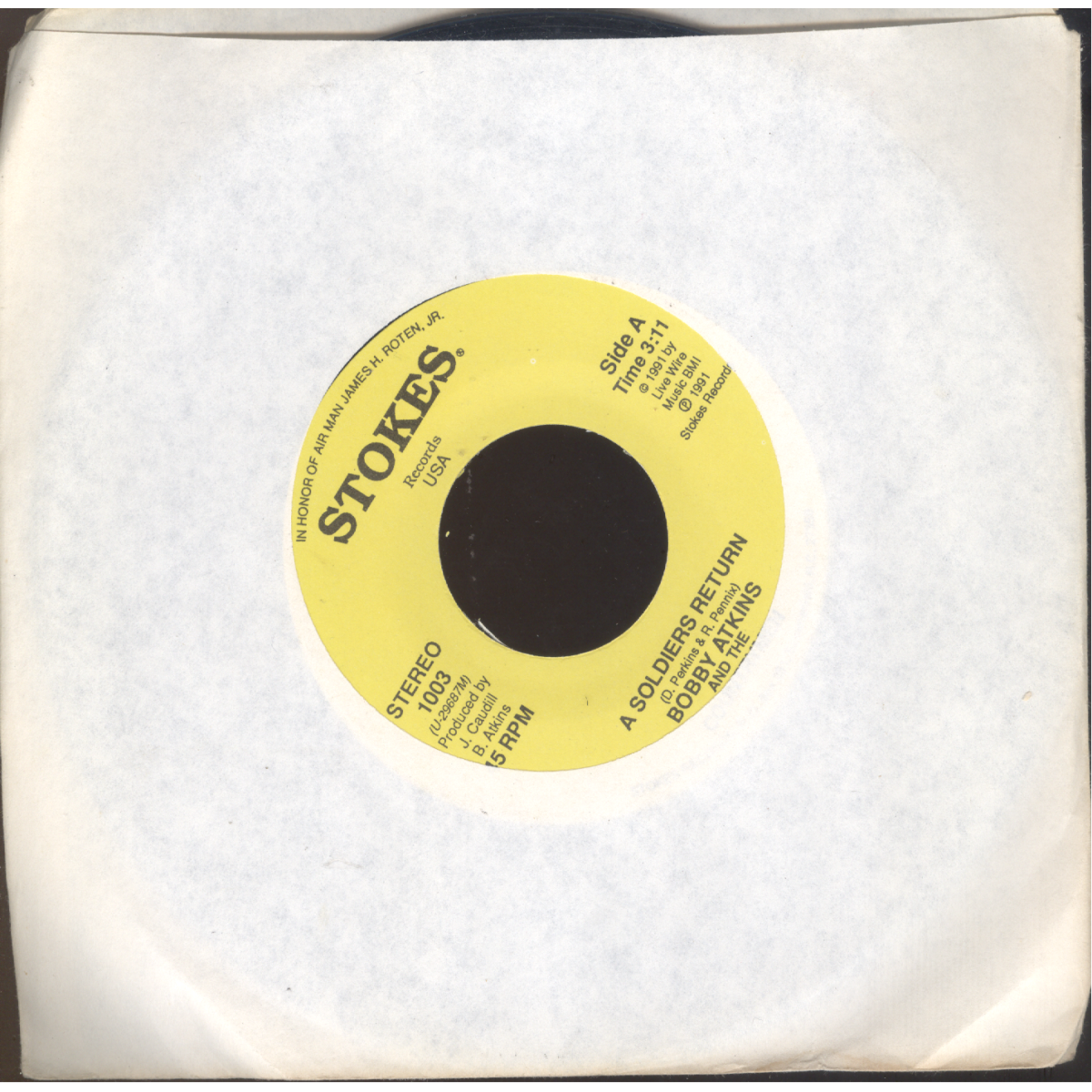 Various Songwriter Singles 1991 from flyover US states
